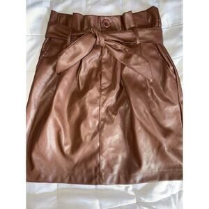 KENDALL & KYLIE vegan leather skirt XS